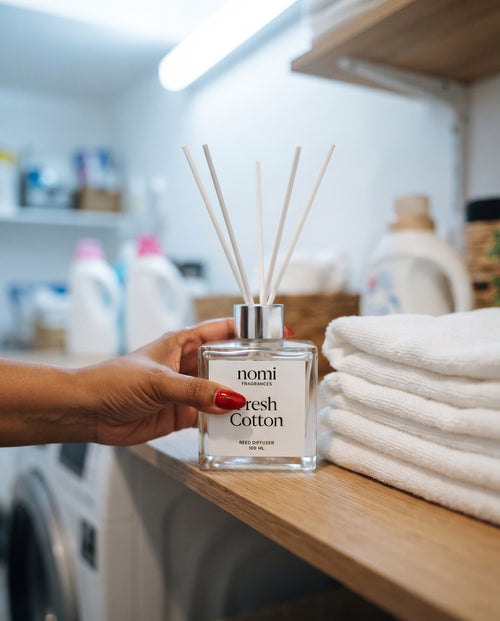 Fresh Cotton reed diffuser lifestyle shot
